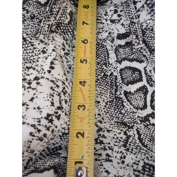 Flying Monkey Jeans Low Rise Skinny Straight Womens Snakeskin Print Size 3 - Picture 7 of 10